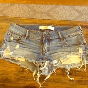A & F Distressed Jean Shorts, size 4/